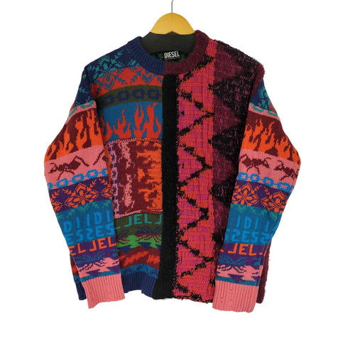 ディーゼル DIESEL M-VIVYAN 総柄ニット レディース XS