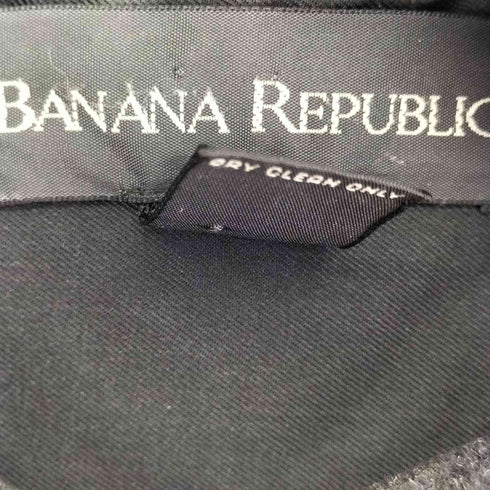バナナリパブリック BANANA REPUBLIC 90S-00S ウール混 L/S バンドカラーシャツ メンズ import:M