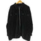 デニムアンドコー Denim&Co リベット ポケット コットン ベロア ジップアップ シャツ ジャケット ビッグサイズ メンズ 3X