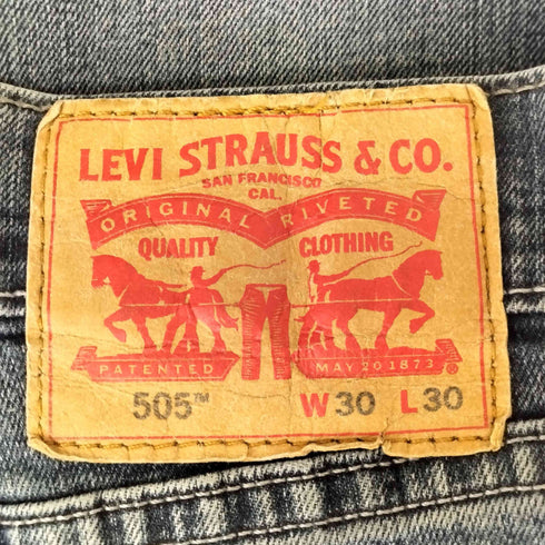 リーバイス Levis メキシコ製 505ジップアップデニムパンツ メンズ w30