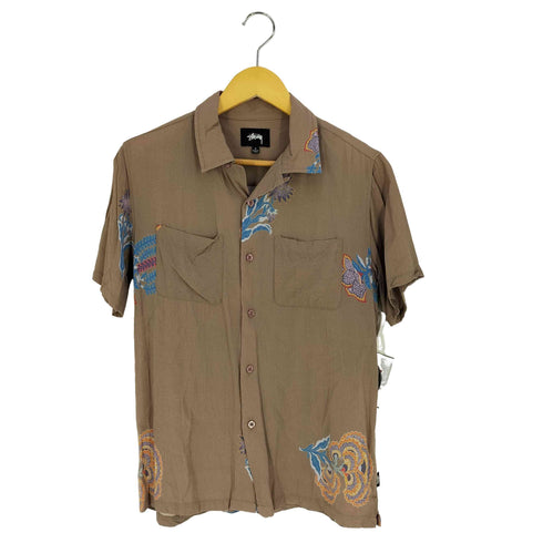 ステューシー Stussy Hana Printed Shirt 花 プリンテッド シャツ オープンカラーシャツ メンズ import:S