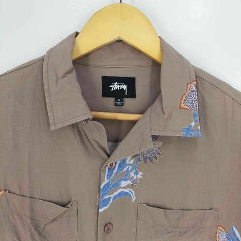 ステューシー Stussy Hana Printed Shirt 花 プリンテッド シャツ オープンカラーシャツ メンズ import:S