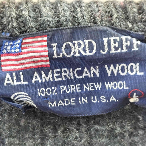 LORD JEFF USA製 ウールニット メンズ JPN:L