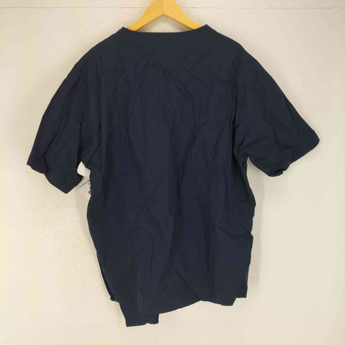 マルニ MARNI 19SS アシンメトリーデザイン ノーカラー スキッパー 半袖シャツ メンズ 48