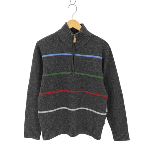 バラクータ BARACUTA ハーフジップ ウールニットプルオーバー メンズ import:M