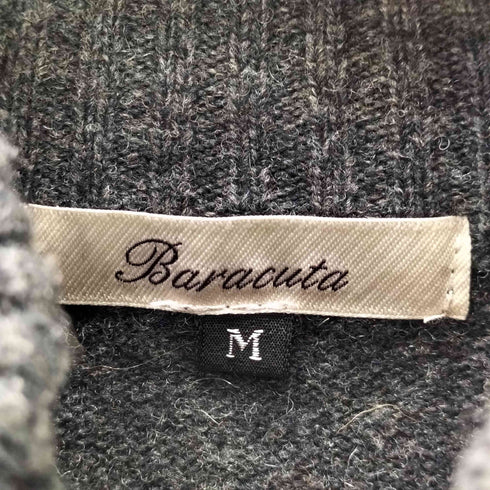 バラクータ BARACUTA ハーフジップ ウールニットプルオーバー メンズ import:M