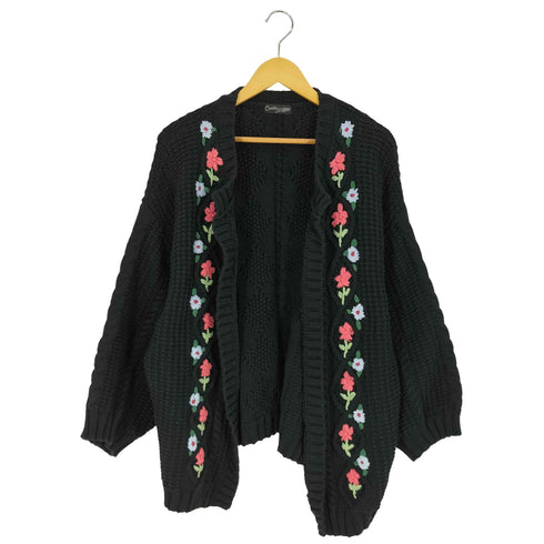 キャンディストリッパー Candy Stripper FLOWER CABLE KNIT CARDIGAN フラワー ケーブル ニット カーディガン レディース JPN:2