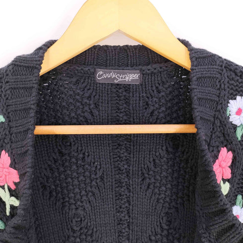 キャンディストリッパー Candy Stripper FLOWER CABLE KNIT CARDIGAN フラワー ケーブル ニット カーディガン レディース JPN:2