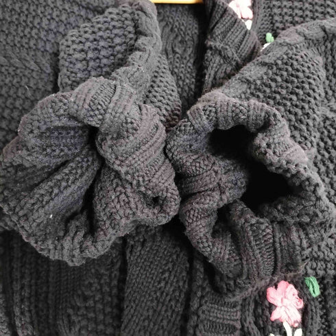 キャンディストリッパー Candy Stripper FLOWER CABLE KNIT CARDIGAN フラワー ケーブル ニット カーディガン レディース JPN:2