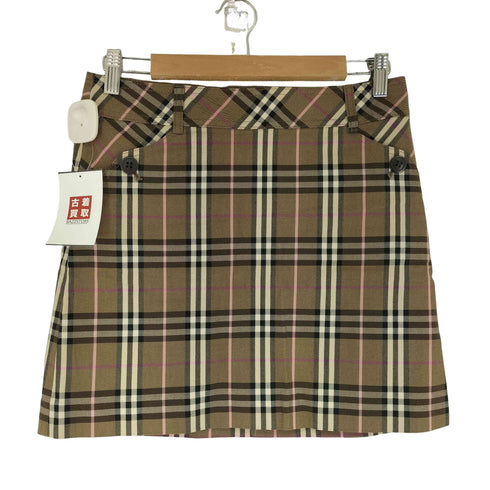 バーバリーブルーレーベル BURBERRY BLUE LABEL ノバチェックスカート レディース 38