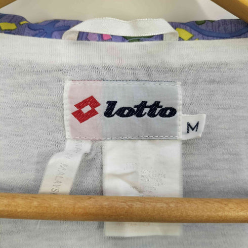 lotto 柄切替 ロゴ刺繍 ジップアップ ジャケット メンズ import:M