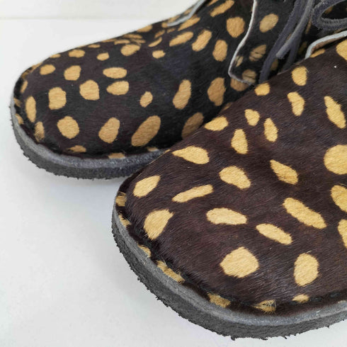 プリティーグリーン Pretty Green 総柄デザートブーツ 水玉 ハラコ メンズ 40