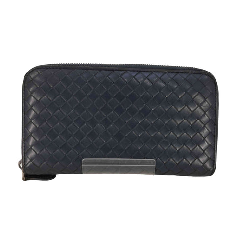 ボッテガヴェネタ BOTTEGA VENETA イタリア製 イントレチャート レザー ラウンドジップ 長財布 メンズ