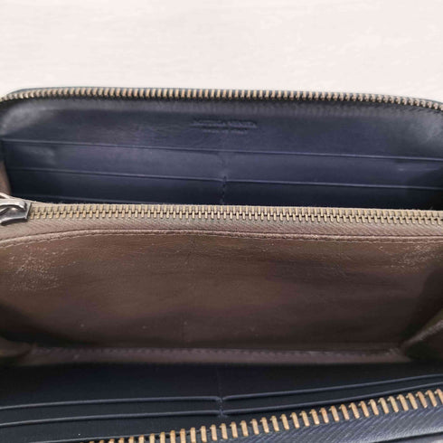 ボッテガヴェネタ BOTTEGA VENETA イタリア製 イントレチャート レザー ラウンドジップ 長財布 メンズ