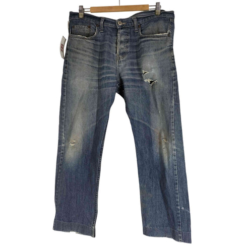 リーバイス Levis リペア加工 501 ボタンフライ ダメージ デニムパンツ メンズ W34L36
