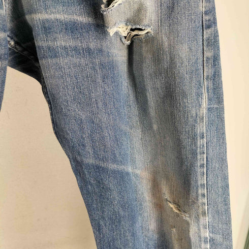 リーバイス Levis リペア加工 501 ボタンフライ ダメージ デニムパンツ メンズ W34L36