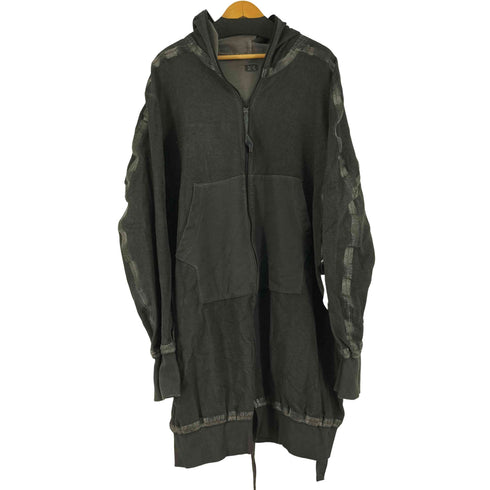 23SS ISAAC SELLAM テープディテール ロングパーカー メンズ XXL