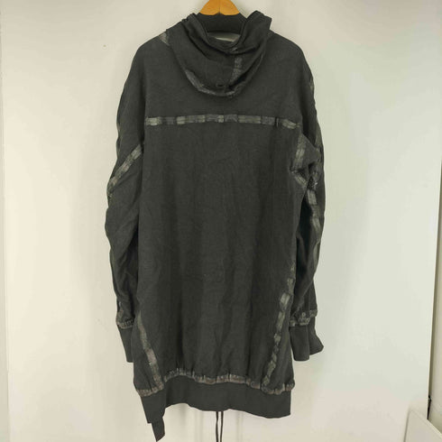 23SS ISAAC SELLAM テープディテール ロングパーカー メンズ XXL