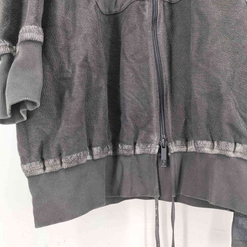 23SS ISAAC SELLAM テープディテール ロングパーカー メンズ XXL