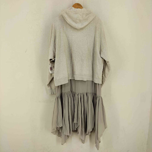 メゾンミハラヤスヒロ Maison MIHARA YASUHIRO 24SS HOODIE COMBINED DRESS / フーディーコンビドレス レディース FREE