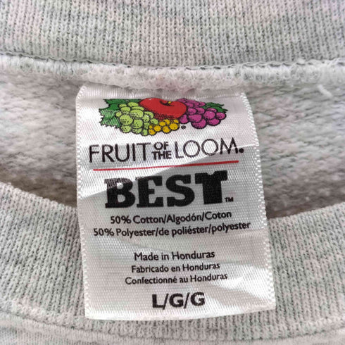 フルーツオブザルーム FRUIT OF THE LOOM 00S BEST フラワープリント クルーネックスウェット メンズ JPN:L