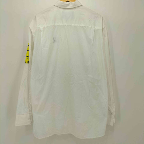 ラフシモンズ RAF SIMONS SM1956 PATCHED OVERSIZED SHIRT 袖パッチ ロングスリーブシャツ メンズ import:S
