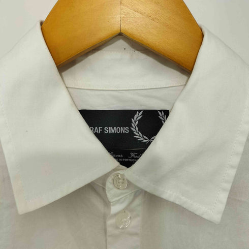 ラフシモンズ RAF SIMONS SM1956 PATCHED OVERSIZED SHIRT 袖パッチ ロングスリーブシャツ メンズ import:S