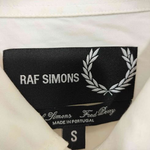 ラフシモンズ RAF SIMONS SM1956 PATCHED OVERSIZED SHIRT 袖パッチ ロングスリーブシャツ メンズ import:S