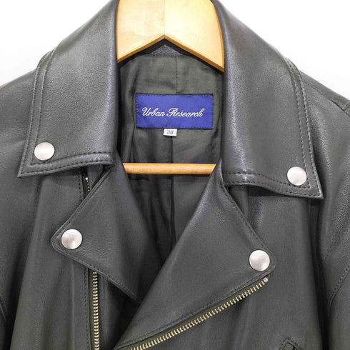 アーバンリサーチ URBAN RESEARCH シープレザーダブルジップ ダブルライダースジャケット メンズ US:38