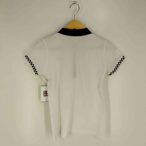 フレッドペリー FRED PERRY ロゴ刺繍 リブチェック 鹿の子 ポロシャツ レディース import:M