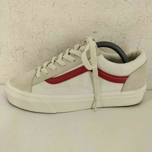 バンズ VANS STYLE 36 MARSHMALLOW/RACING RED レディース JPN:23