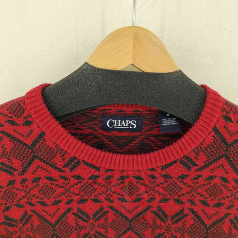チャップス CHAPS 総柄 コットンニット メンズ import:M