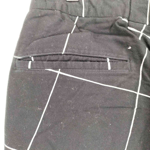 S.F.C WIDE PANTS BLACK/WHITE CHECK domestic メンズ XL