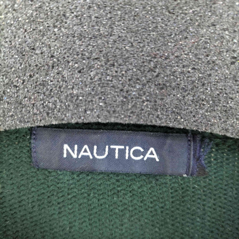 ノーティカ NAUTICA ロゴ刺繍 ボーダーコットンニット メンズ