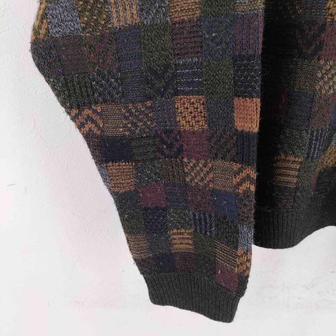 ファーラー FARAH 総柄 クルーネックニット メンズ import:L