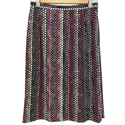 ハナエモリ HANAE MORI ドットストライプ スカート レディース 40