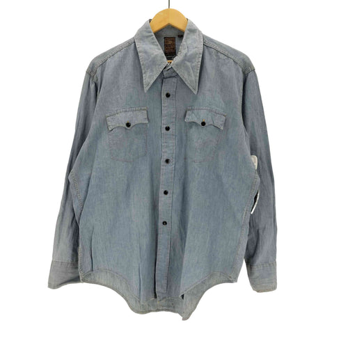 JANDY PLACE BARDON 襟芯 コットンデニムシャツ メンズ