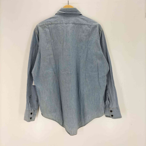 JANDY PLACE BARDON 襟芯 コットンデニムシャツ メンズ