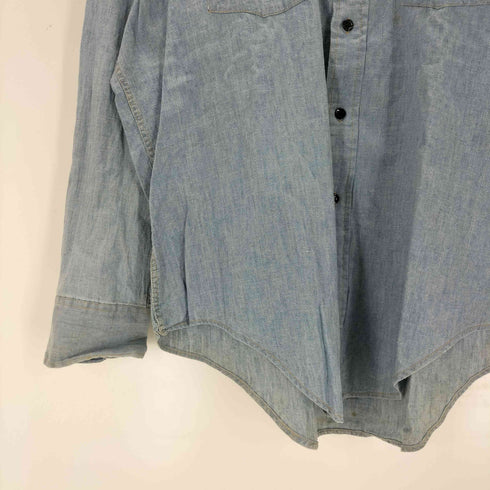 JANDY PLACE BARDON 襟芯 コットンデニムシャツ メンズ