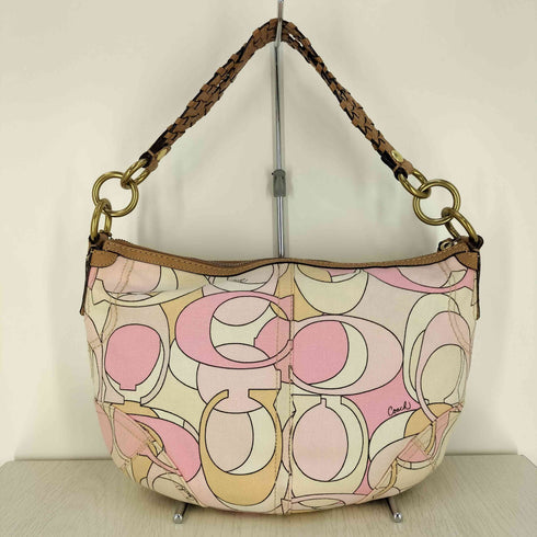 コーチ COACH オプティックシグネチャー柄 キャンバス ハンド ショルダーバッグ レディース