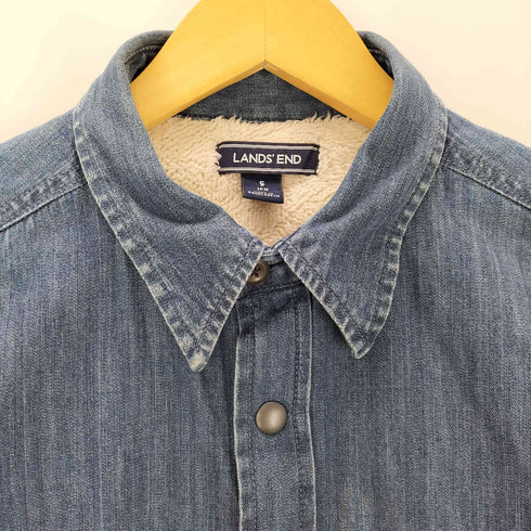 ランズエンド LANDS END 裏ボアデニムシャツジャケット メンズ S