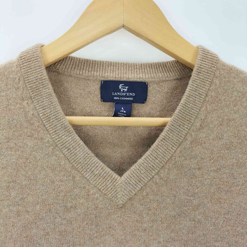 ランズエンド LANDS END カシミヤVネックニット レディース L
