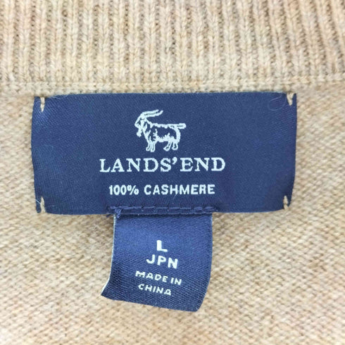 ランズエンド LANDS END カシミヤVネックニット レディース L