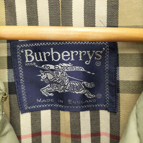 バーバリーズ BURBERRYS 70-80S 英国製 裏地ノバチェック トレンチコート メンズ