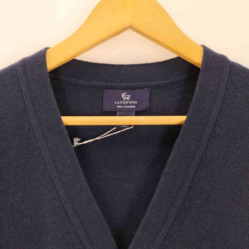 ランズエンド LANDS END カシミヤVネックカーディガン メンズ L