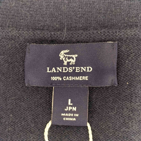 ランズエンド LANDS END カシミヤVネックカーディガン メンズ L