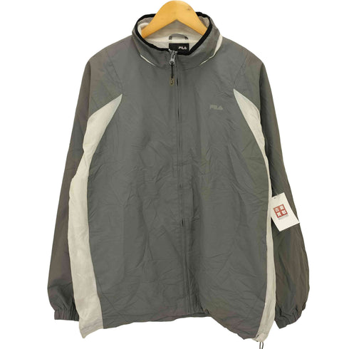フィラ FILA メッシュ 切替 ロゴ プリント ジップアップ ジャケット メンズ import:XL