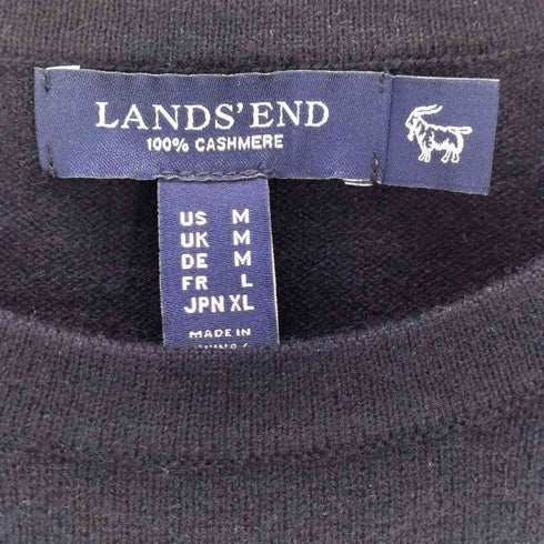 ランズエンド LANDS END クルーネックカシミヤニット レディース XL