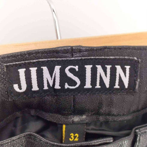 JIMSINN レザー パンツ メンズ 32