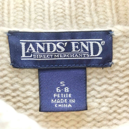 ランズエンド LANDS END ノルディック柄 カシミヤハイネックニット レディース S